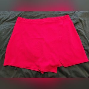 NWT Boohoo Red Skort 20